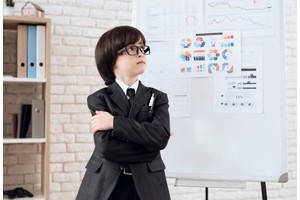 Mini businessman